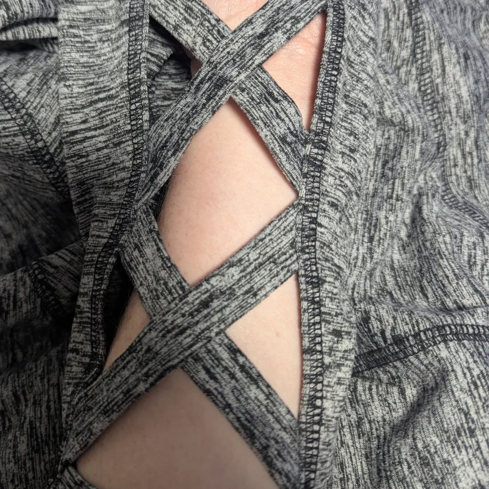 Lane Bryant Charcoal Heathered High Rise Leggings - Picture 4 of 4